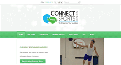 Desktop Screenshot of connectsportslondon.com